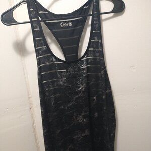 XXL ZYIA black and silver Havana tank